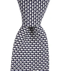 Vineyard Vines Boys Micro Whale Print Silk 48#double; Tie