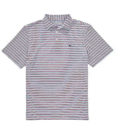 Vineyard Vines Stripped Sankaty Short Sleeve Polo Shirt