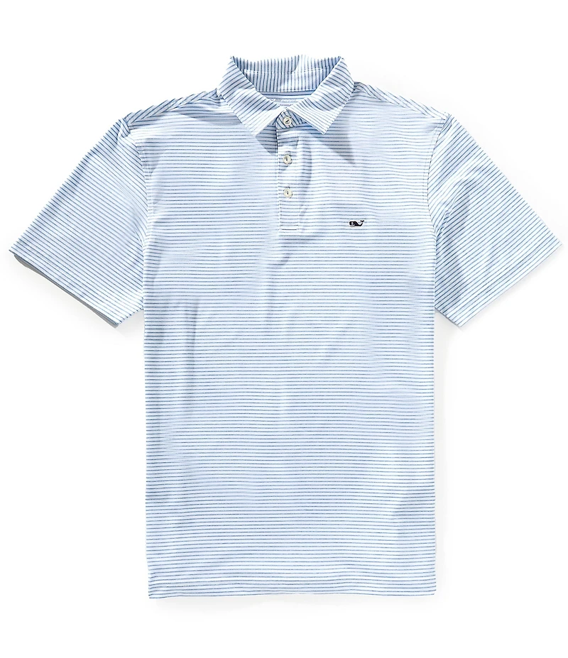 Vineyard Vines Bradley Stripe Sankaty Short Sleeve Polo Shirt