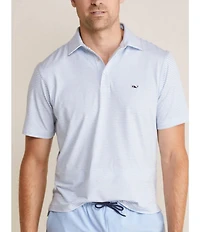Vineyard Vines Bradley Stripe Sankaty Short Sleeve Polo Shirt