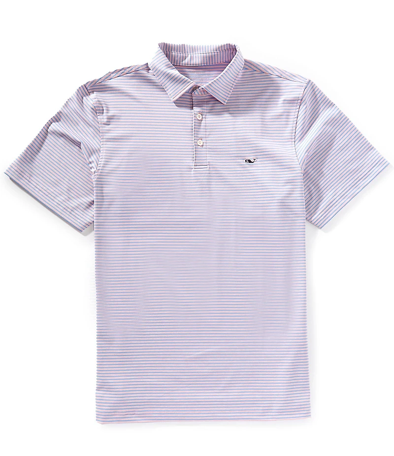 Vineyard Vines Bradley Stripe Sankaty Short Sleeve Polo Shirt