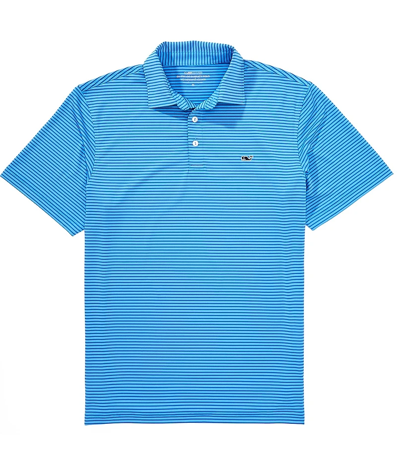 Vineyard Vines Bradley Stripe Sankaty Short Sleeve Polo Shirt