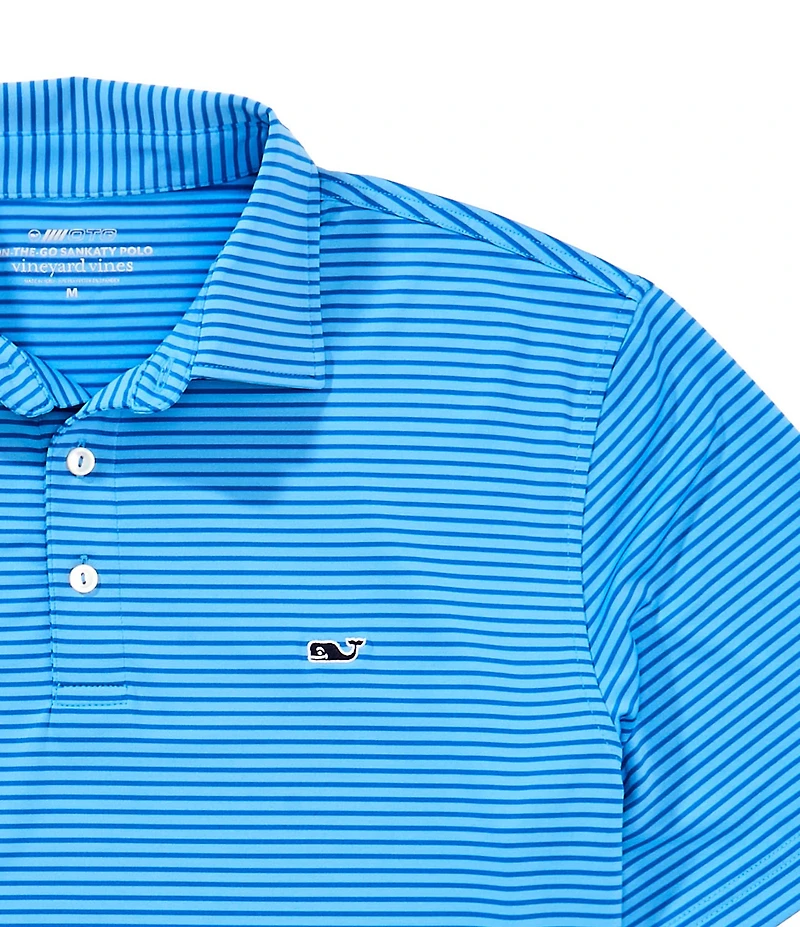 Vineyard Vines Bradley Stripe Sankaty Short Sleeve Polo Shirt