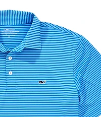 Vineyard Vines Bradley Stripe Sankaty Short Sleeve Polo Shirt