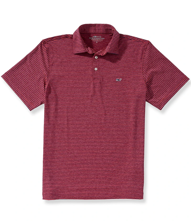 Vineyard Vines Bradley Stripe Sankaty Short Sleeve Polo Shirt