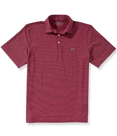 Vineyard Vines Bradley Stripe Sankaty Short Sleeve Polo Shirt