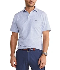 Vineyard Vines Bradley Stripe Sankaty Short Sleeve Polo Shirt