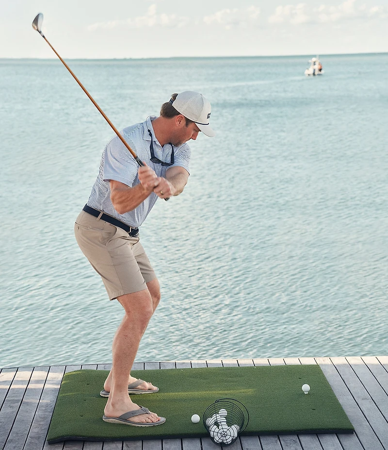 Vineyard Vines Bradley Stripe Sankaty Short Sleeve Polo Shirt