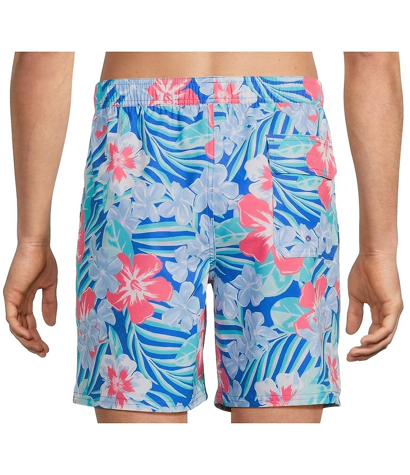 Vineyard Vines Chappy Floral Print 7#double; Inseam Swim Trunks