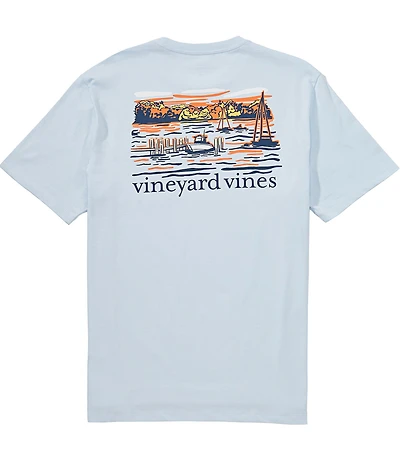 Vineyard Vines Dockside Autumn Wakes Short Sleeve T-Shirt