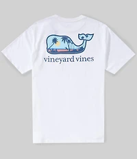 Vineyard Vines Dog Frisbee Scenic Whale Short Sleeve Pocket T-Shirt