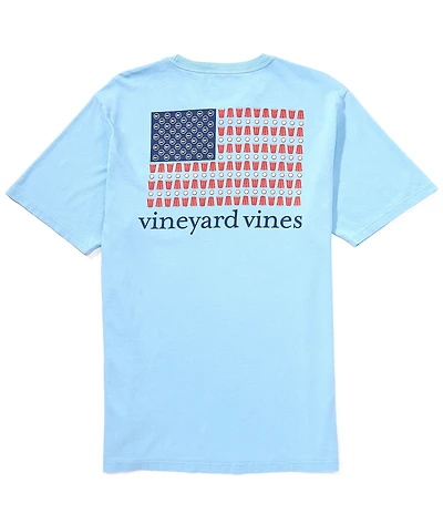 Vineyard Vines Drift Dye Beer Pong Flag Short Sleeve T-Shirt