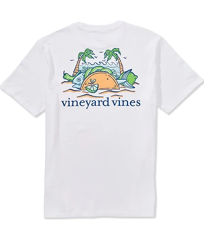 Vineyard Vines Fish Taco On The Beach Short Sleeve T-Shirt