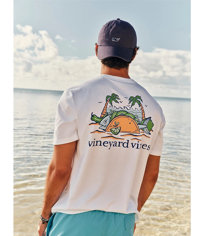 Vineyard Vines Fish Taco On The Beach Short Sleeve T-Shirt