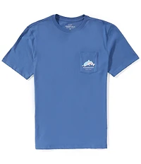 Vineyard Vines Flag Americana Red Fish Short Sleeve Pocket T-Shirt