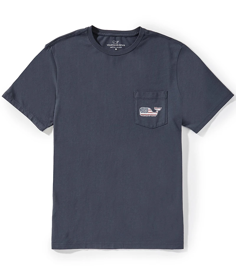 Vineyard Vines Flag Whale Graphic Short Sleeve T-Shirt