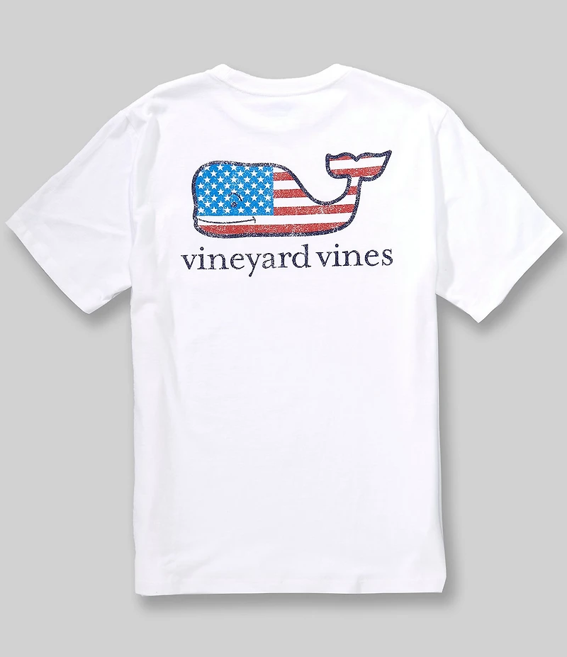 Vineyard Vines Flag Whale Short-Sleeve Pocket T-Shirt