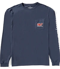 Vineyard Vines Football Whale Long Sleeve T-Shirt