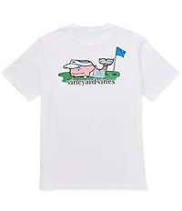 Vineyard Vines Golf Whale Short Sleeve Pocket T-Shirt