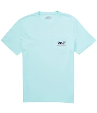 Vineyard Vines Palm Tree Boat Scenic Whale Short Sleeve T-Shirt