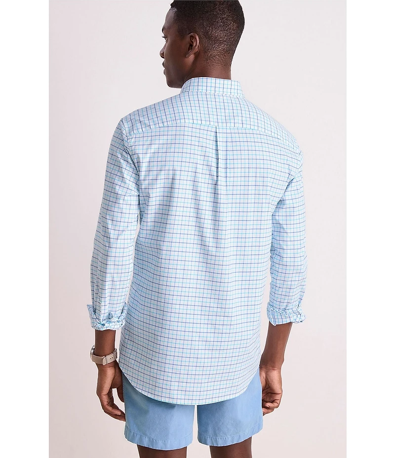 Vineyard Vines Performance Stretch Morris Tattersall Long Sleeve Woven Shirt