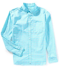 Vineyard Vines Performance Stretch Skysail Gingham Long Sleeve Woven Shirt