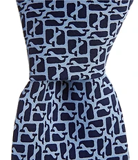 Vineyard Vines Puzzle Whale Silk Tie