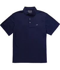 Vineyard Vines Sankaty Solid Pique Performance Stretch Short Sleeve Polo Shirt