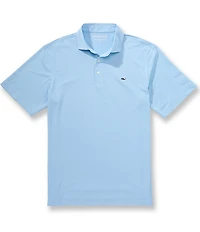Vineyard Vines Sankaty Solid Pique Performance Stretch Short Sleeve Polo Shirt