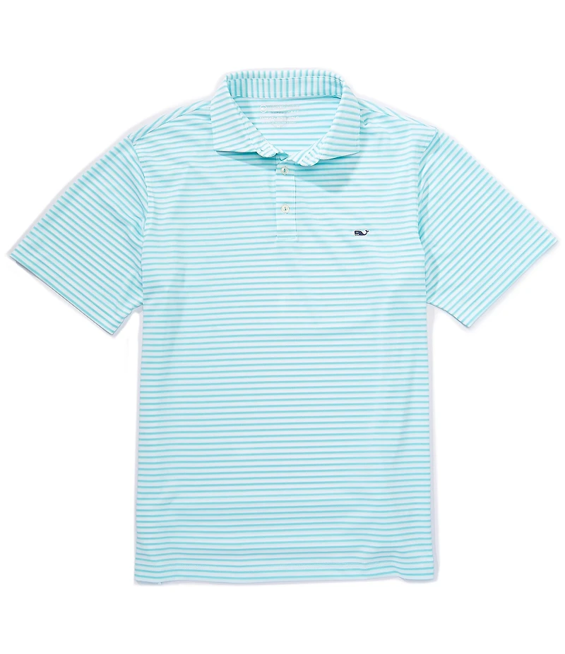 Vineyard Vines Sankaty Striped Pique Short Sleeve Polo Shirt