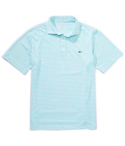 Vineyard Vines Sankaty Striped Pique Short Sleeve Polo Shirt