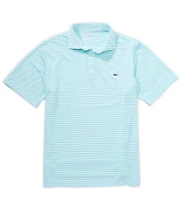 Vineyard Vines Sankaty Striped Pique Short Sleeve Polo Shirt