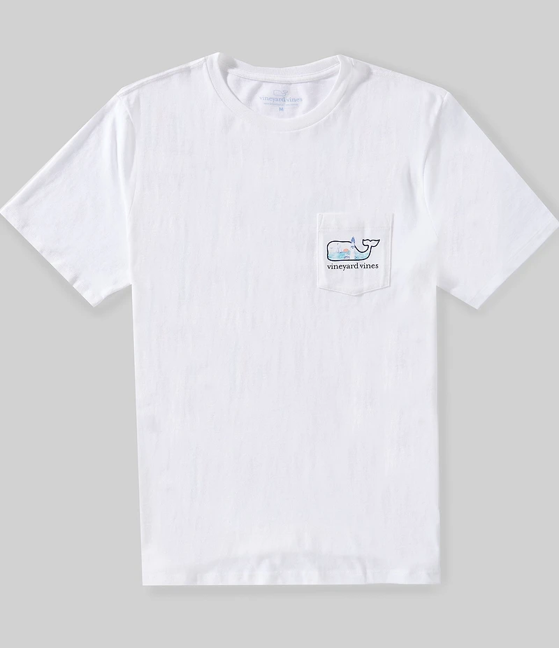 Vineyard Vines Scene Print Whale Fill Short Sleeve Pocket T-Shirt