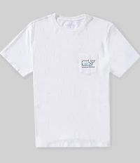 Vineyard Vines Scene Print Whale Fill Short Sleeve Pocket T-Shirt