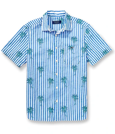 Vineyard Vines Under The Palms Short Sleeve Woven Shirt