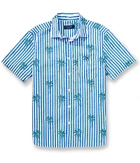 Vineyard Vines Under The Palms Short Sleeve Woven Shirt
