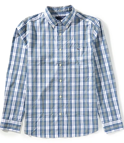 Vineyard Vines Washashore Plaid Perfect Washed Poplin Woven Shirt