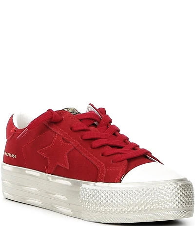 Vintage Havana Amaze Suede Metallic Platform Sneakers