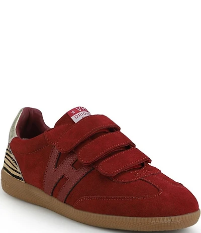 Vintage Havana Coleen Suede Triple Strap Tiger Heel Sneakers