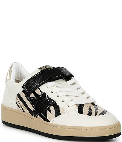 Vintage Havana Fire Zebra Print Sneakers