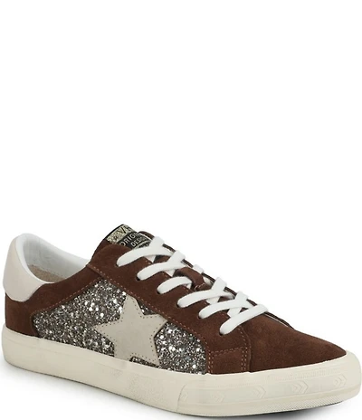 Vintage Havana Grande Glitter and Suede Sneakers