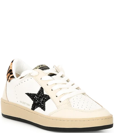 Vintage Havana Hazel Leather Multi Perforated Detail Sneakers