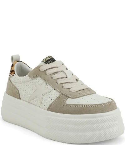 Vintage Havana Hunter Colorblock Suede Platform Sneakers