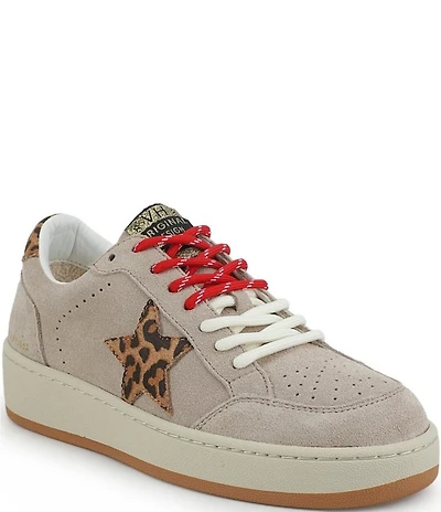 Vintage Havana Noah Suede Leopard Star Sneakers
