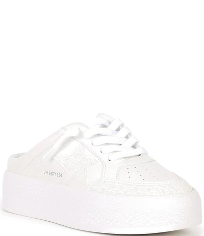 Vintage Havana Val Pearl Embellished Star Platform Sneaker Mules