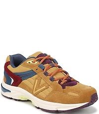 Vionic 23 Walk 2.0 Leather and Suede Lace-Up Sneakers