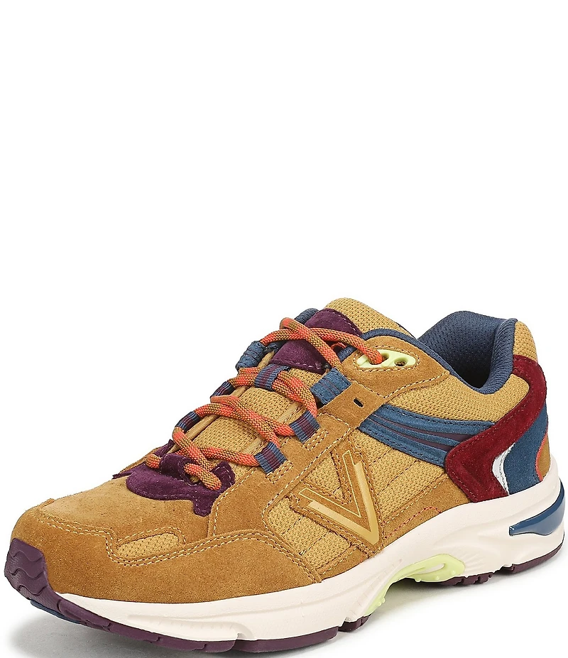 Vionic 23 Walk 2.0 Leather and Suede Lace-Up Sneakers