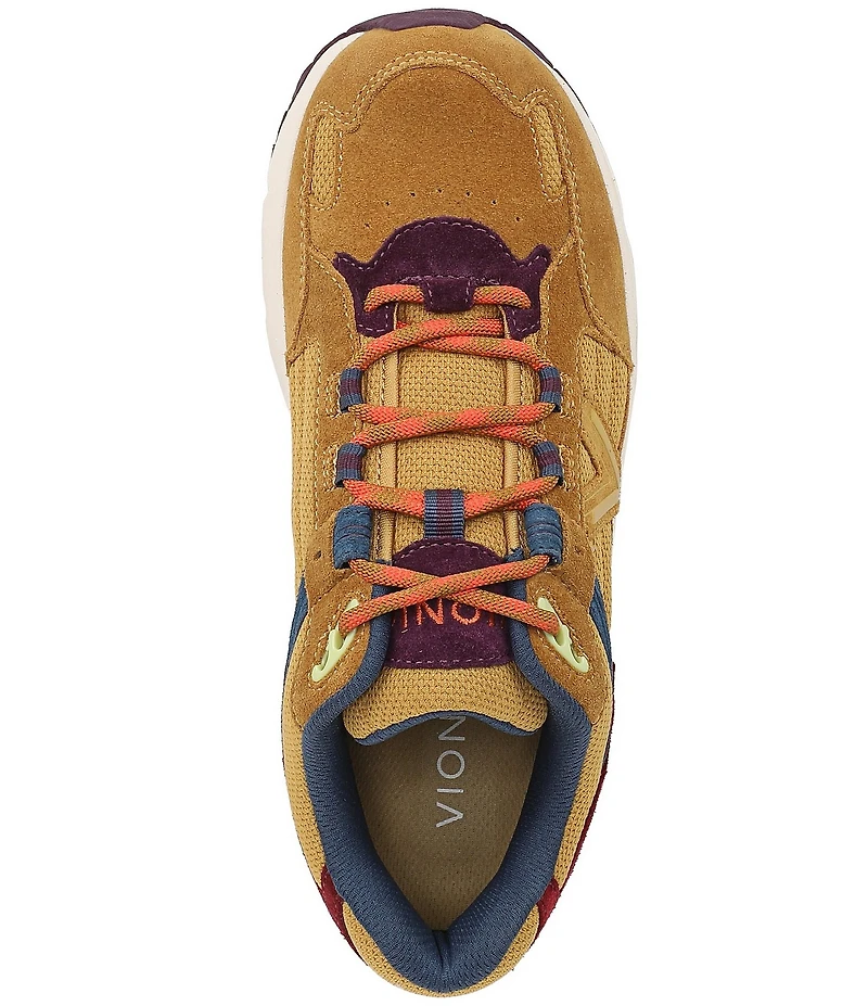 Vionic 23 Walk 2.0 Leather and Suede Lace-Up Sneakers
