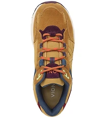 Vionic 23 Walk 2.0 Leather and Suede Lace-Up Sneakers