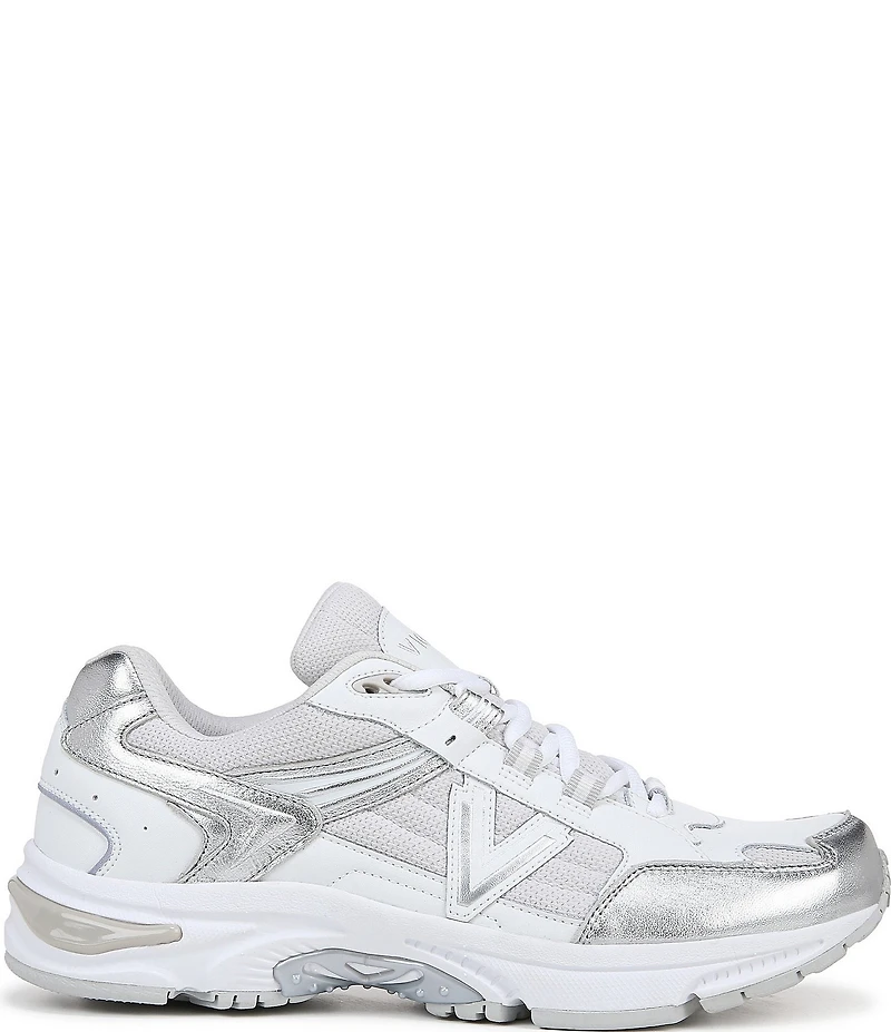 Vionic 23Walk 2.0 Leather and Mesh Lace Up Sneakers